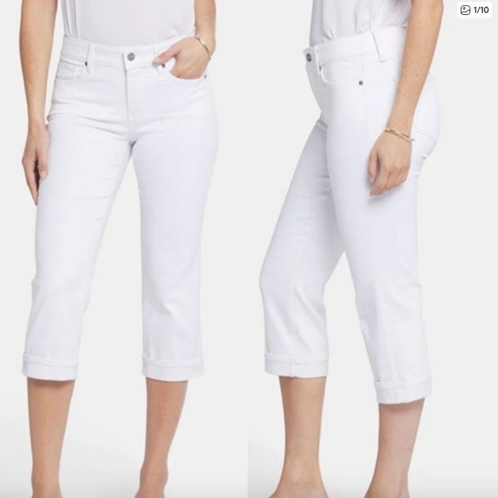 NYDJ Marilyn Straight Crop Jeans – White – Size 22W – NWOT
